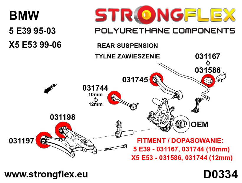 Strongflex BMW E39/E60/E61 Achterste onderste draagarmrubber - achter SPORT – 031198A 3 Strongflex BMW E39/E60/E61 Achterste onderste draagarmrubber - achter SPORT – 031198A – Bild 3
