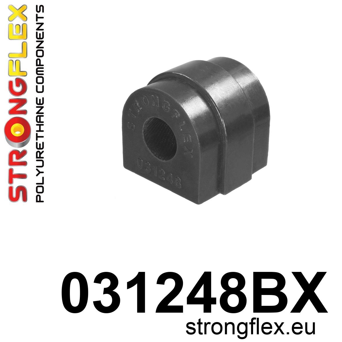 Strongflex BMW Z4/E89 Complete ophangrubberset ZWART – 036072BX 2 Strongflex BMW E81/E82/E87 Voorste stabilisatorrubber 21-30mm ZWART – 031248BX