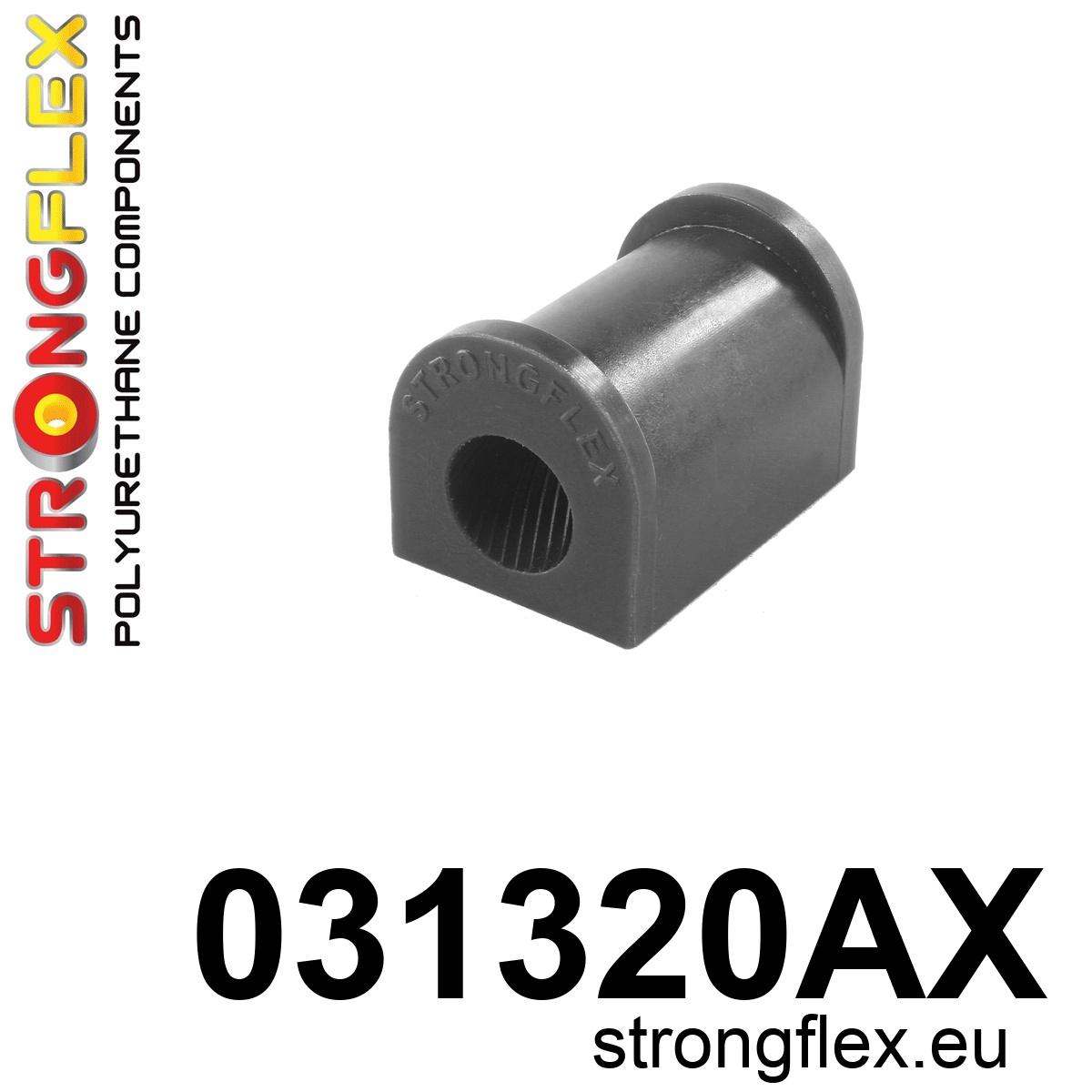 Strongflex BMW E114/E115/E21 Voorste/achterste stabilisatorrubber SPORT ZWART – 031320AX 1 Strongflex BMW E114/E115/E21 Voorste/achterste stabilisatorrubber SPORT ZWART – 031320AX