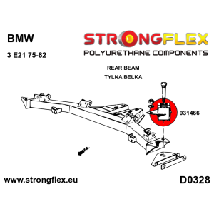 Strongflex BMW E21 Achteras-subframe rubber (ton-lager) SPORT – 031466A