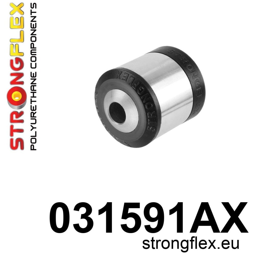 Strongflex BMW E81/E82/E87 Achteras bovenste draagarm buitenste rubber SPORT ZWART – 031591AX