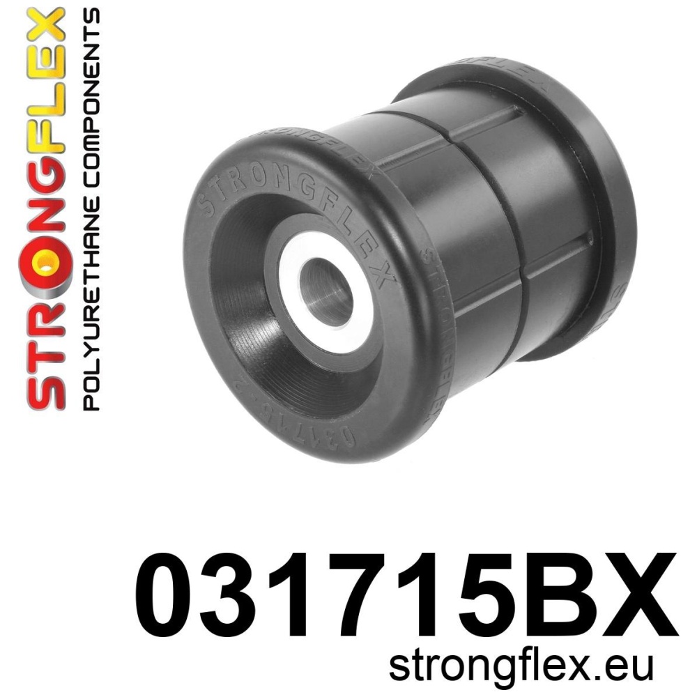 Strongflex BMW E39 Voorste en achterste achteras-subframe rubber (ton-lager) ZWART – 031715BX
