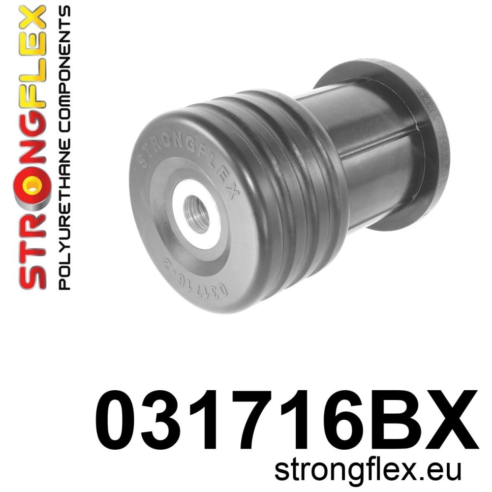 Strongflex BMW E39 Voorste en achterste achteras-subframe rubber (ton-lager) ZWART – 031716BX