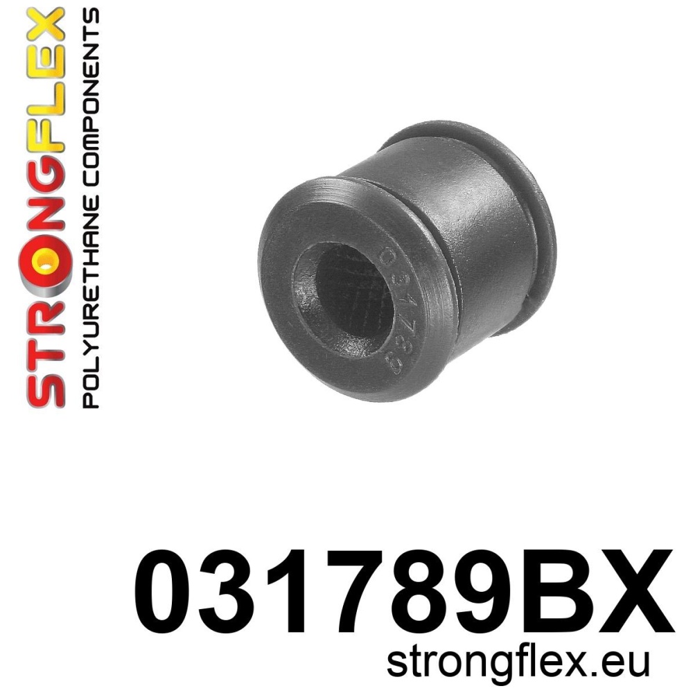 Strongflex BMW E30/E36/E28 Achterste stabilisator-koppelstangrubber (stabilisatorzijde) ZWART – 031789BX