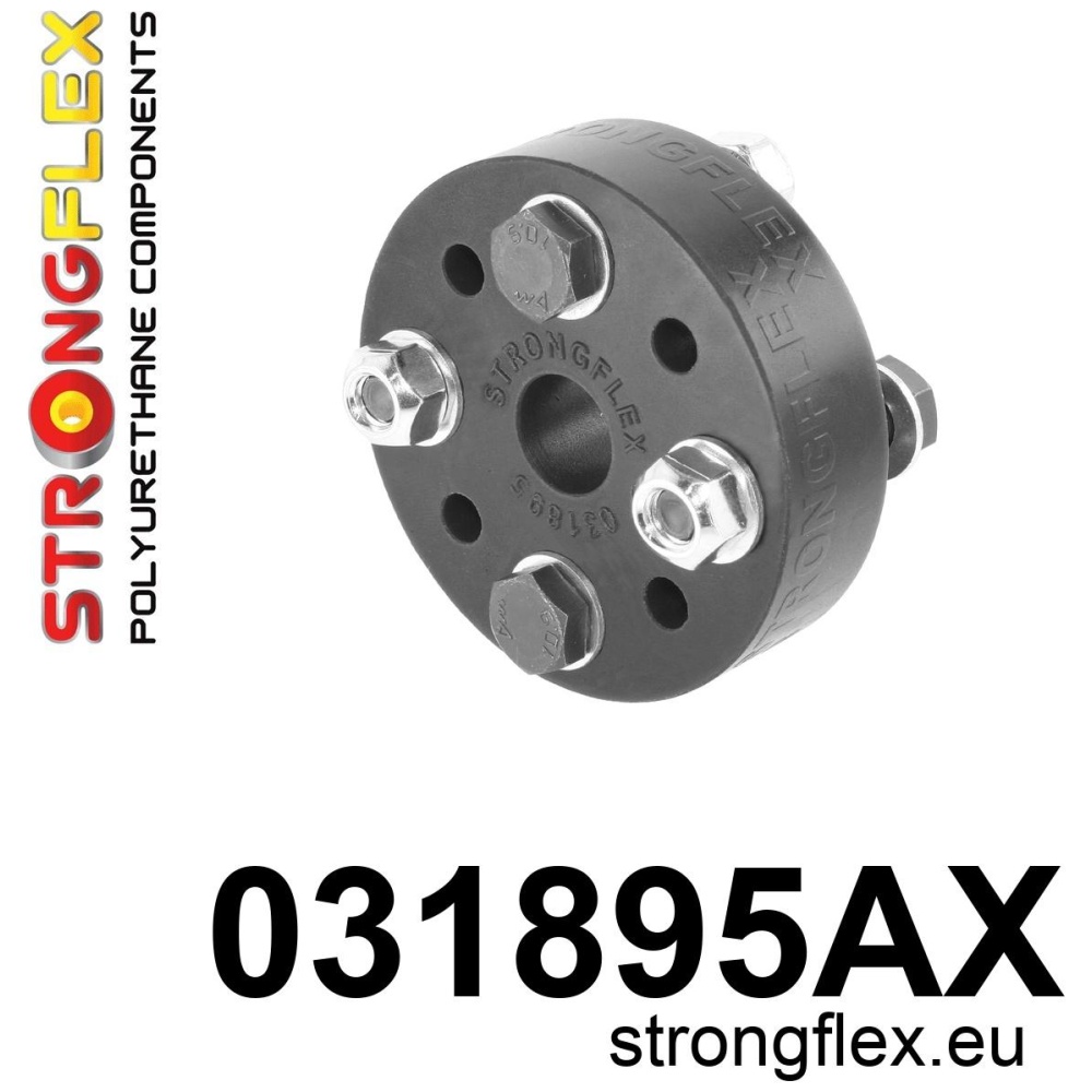 Strongflex BMW E30 Stuurkolomkoppeling (kruiskoppeling) SPORT ZWART – 031895AX