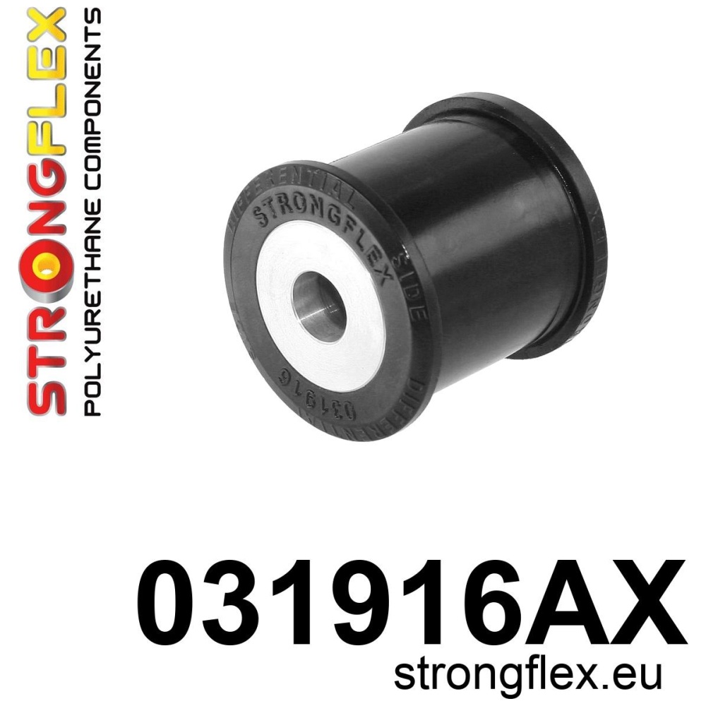 Strongflex BMW E38/Z8/E52 Achteras differentieelophanging rubber voor SPORT ZWART – 031916AX