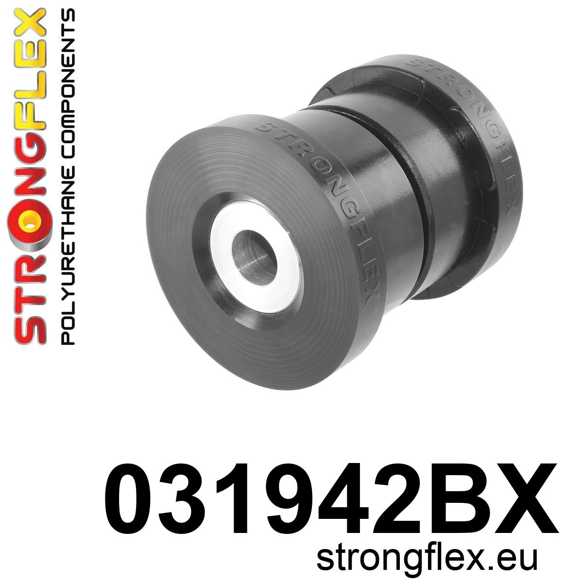 Strongflex BMW E60/E61/E63 Achteras-subframe rubber achter Z 1 Strongflex BMW E60/E61/E63 Achteras-subframe rubber achter ZWART – 031942BX