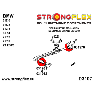 Strongflex BMW E30/E28/E34 Schakelstang-steunrubber achter – 031976B