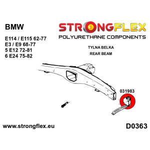 Strongflex BMW E114/E115/E12 Achterbalkrubber SPORT – 031983A