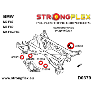 Strongflex BMW F87/G87/F80 Achterdifferentieel - rubber achter – 032052B