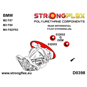Strongflex BMW F87/F80/F82 Dubbele achterste differentieelsteun – 032053