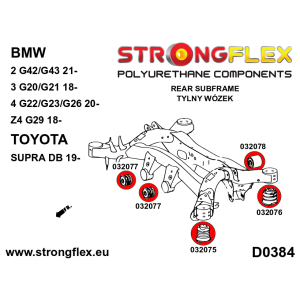 Strongflex Toyota Supra Achterdifferentieel - rubber achter SPORT – 032078A
