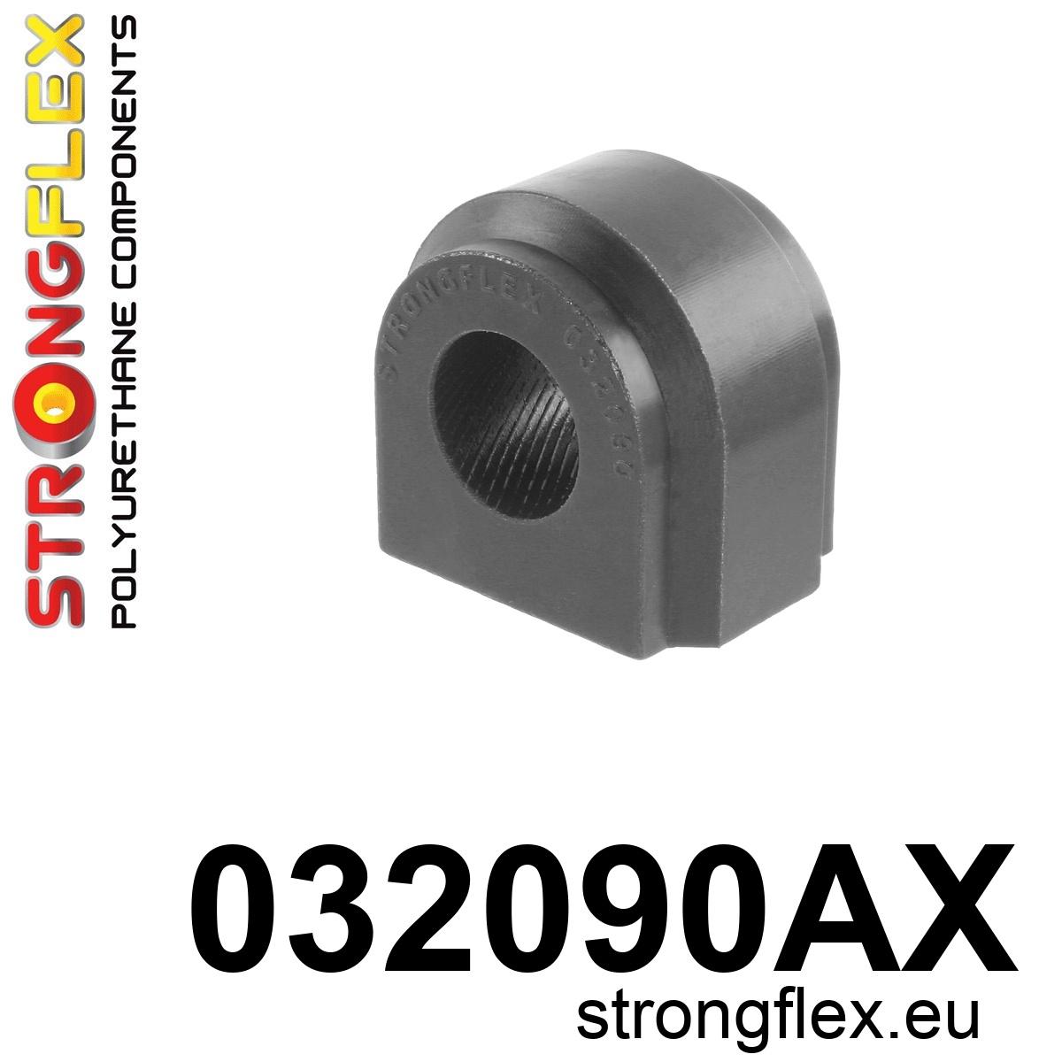 Strongflex BMW F25/F26 Complete ophangrubberset SPORT ZWART – 036100AX 2 Strongflex BMW G42/G43/G87 Voorste stabilisatorrubber SPORT ZWART – 032090AX