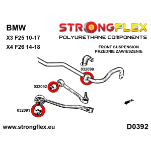 Strongflex BMW G42/G43/G87 Voorste stabilisatorrubber SPORT – 032090A