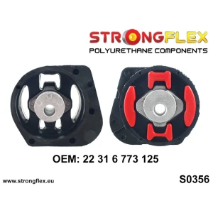 Strongflex BMW E46/E90/E91 Rubberinzet voor tussenbak SPORT ZWART – 032116AX