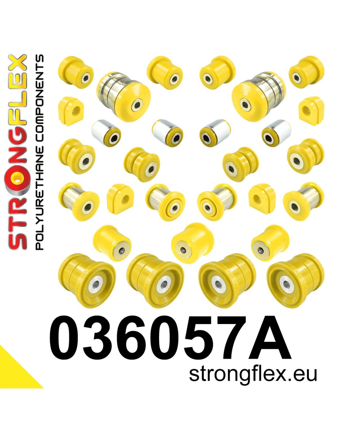 Strongflex BMW E70/E71/E72 Complete ophangrubberset SPORT – 036057A 1 Strongflex BMW E70/E71/E72 Complete ophangrubberset SPORT – 036057A