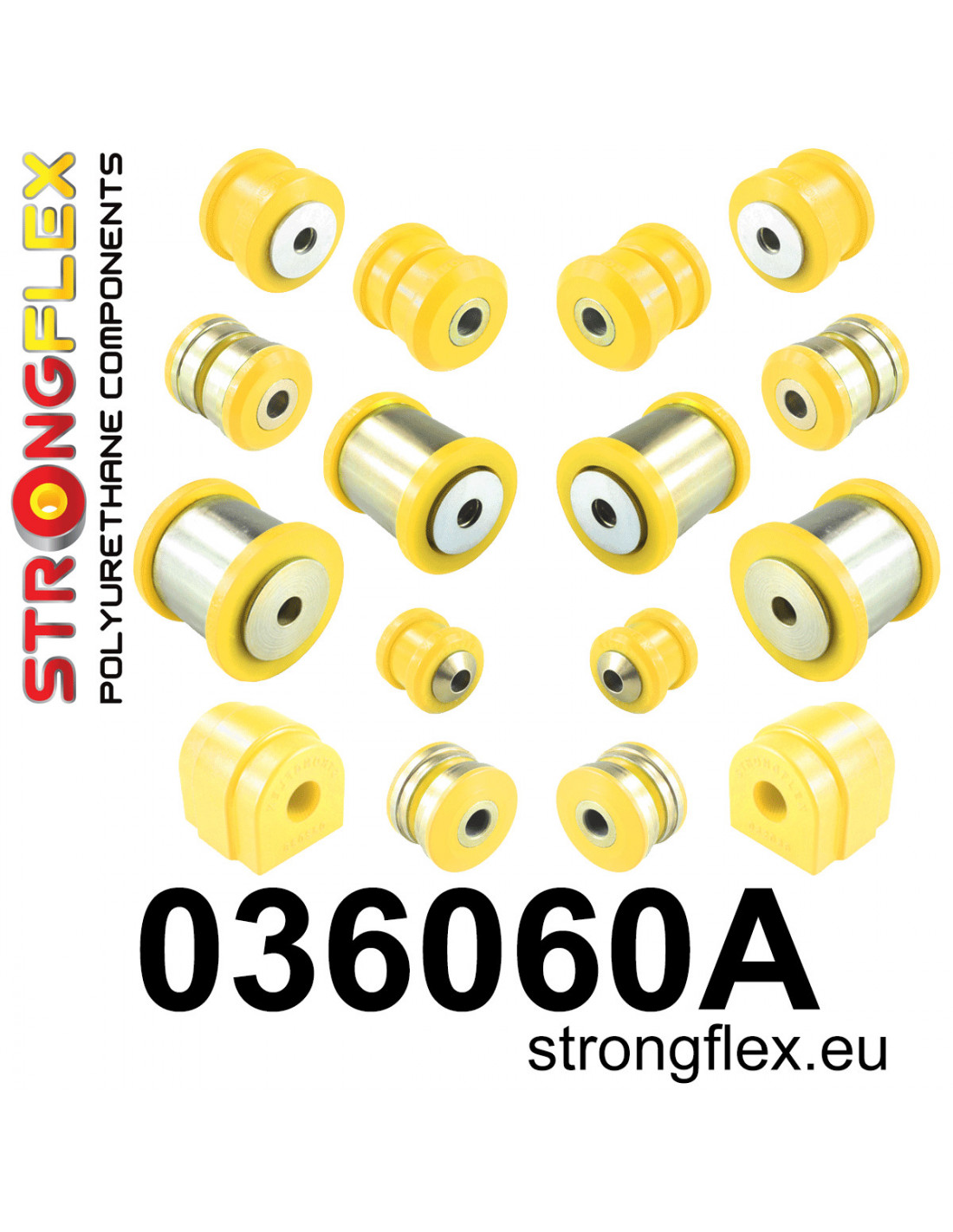 Strongflex BMW F10/F06/F12 Achteras rubberset SPORT – 036060A 1 Strongflex BMW F10/F06/F12 Achteras rubberset SPORT – 036060A