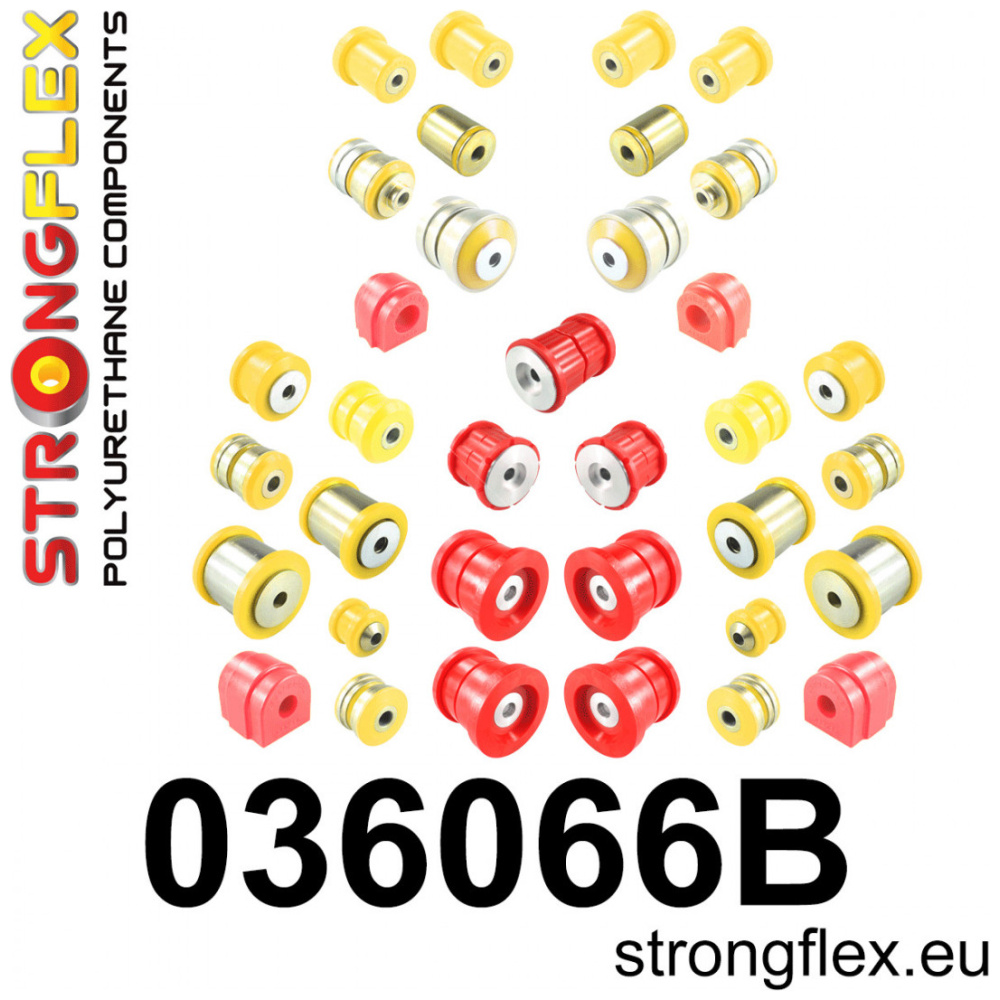 Strongflex BMW F10/F06/F12 Complete polyurethaan ophangrubberset – 036066B