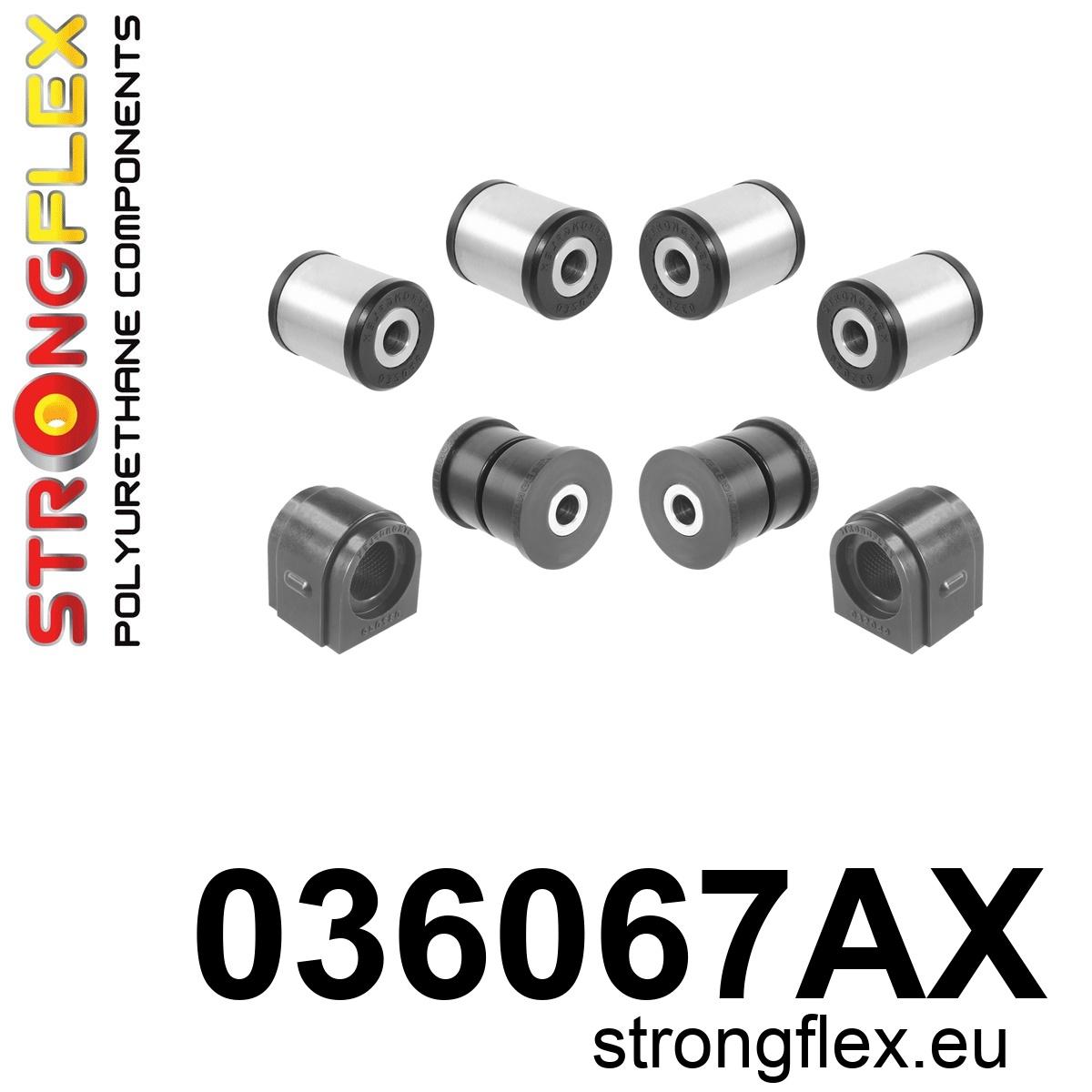 Strongflex BMW F22/F23/F87 Achteras rubberset SPORT ZWART – 036067AX 3 Strongflex BMW F22/F23/F87 Achteras rubberset SPORT ZWART – 036067AX
