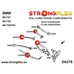 Strongflex BMW F22/F23/F87 Achteras rubberset SPORT – 036067A