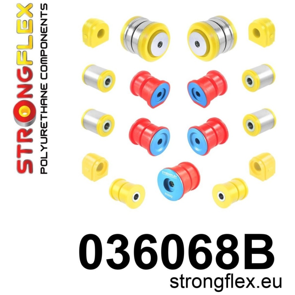 Strongflex BMW F22/F23/F87 Complete ophangrubberset – 036068B