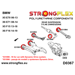 036071a Komplettes Fahrwerk Buchsen Kit Sport Polyurethan Driften Motorsport Bmw X5 Iii F15 F85 X6 Ii F16 F86 1