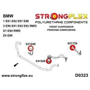 Strongflex BMW Z4/E89 Complete ophangrubberset SPORT – 036072A