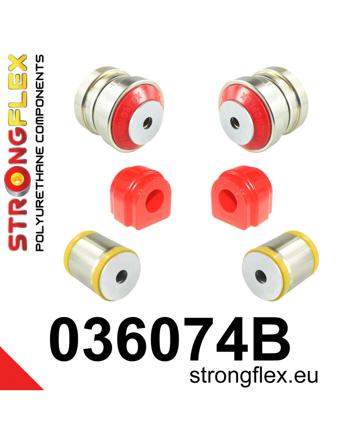 Strongflex BMW F20/F21/F22 Vooras rubberset – 036074B 1 Strongflex BMW F20/F21/F22 Vooras rubberset – 036074B
