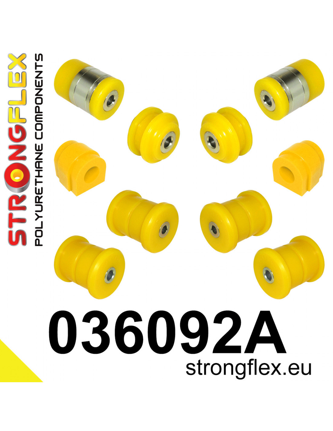 Strongflex BMW E60/E61/E63 Achteras rubberset SPORT – 036092A 1 Strongflex BMW E60/E61/E63 Achteras rubberset SPORT – 036092A