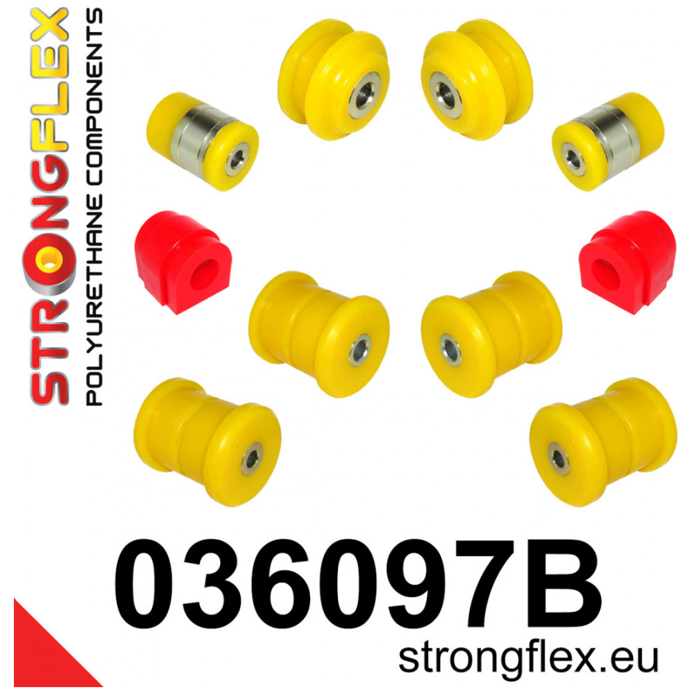 Strongflex BMW E53 Achteras rubberset – 036097B