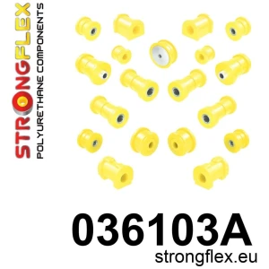 Strongflex BMW E30 Polyurethaan rubberset voor- en achteras SPORT – 036103A
