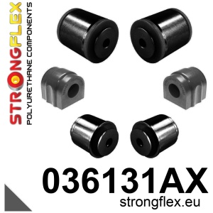 Strongflex BMW E39/Z8/E52 Vooras onderste draagarmrubber 58mm SPORT ZWART – 031420AX