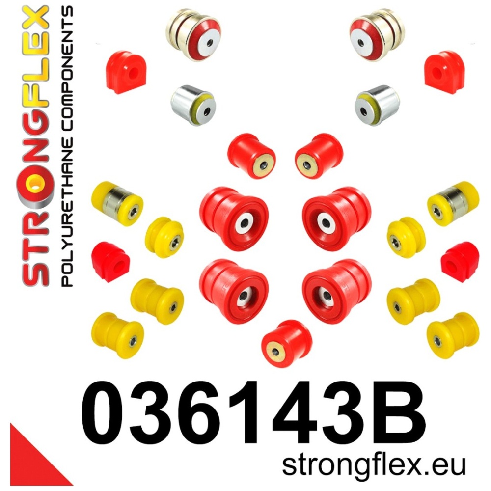 Strongflex BMW E65/E66 Complete ophangrubberset – 036143B
