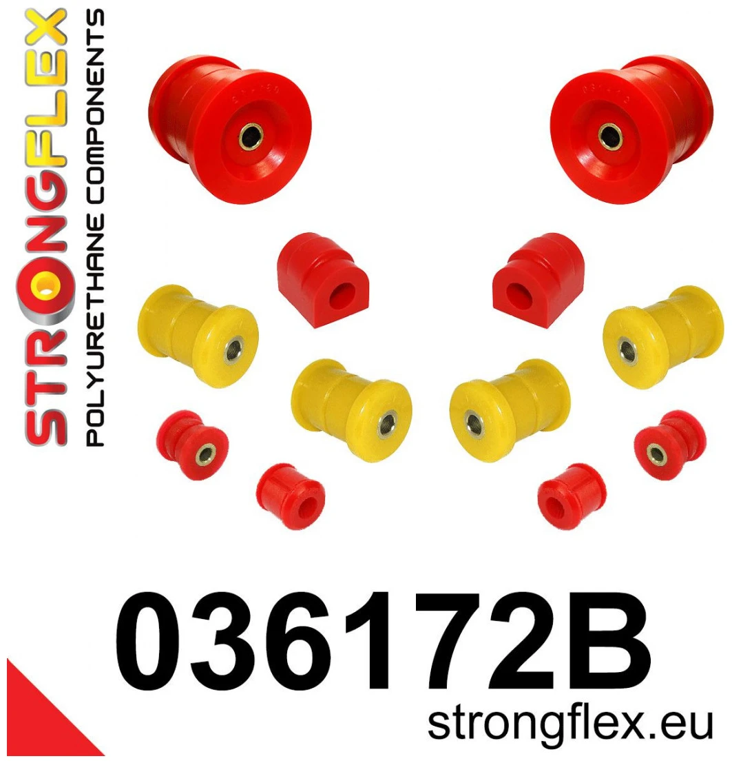 Strongflex BMW E34/E32 Achterste ophangset – 036172B 1 Strongflex BMW E34/E32 Achterste ophangset – 036172B