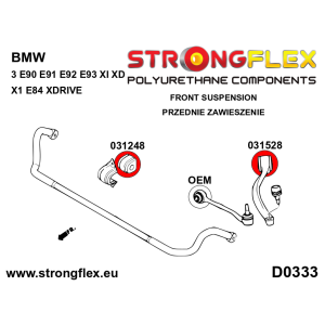 Strongflex BMW E90/E91/E92 Complete ophangrubberset – 036216B