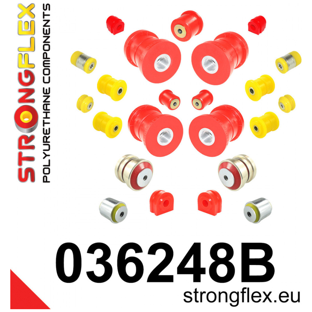 Strongflex BMW E60/E61/E63 Complete ophangrubberset – 036248B