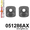 Strongflex Citroën / Peugeot Inzet Motorophanging achter onder SPORT ZWART – 051286AX