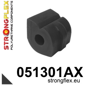 Strongflex Citroën / Peugeot Voorste stabilisatorrubber SPORT ZWART – 051301AX