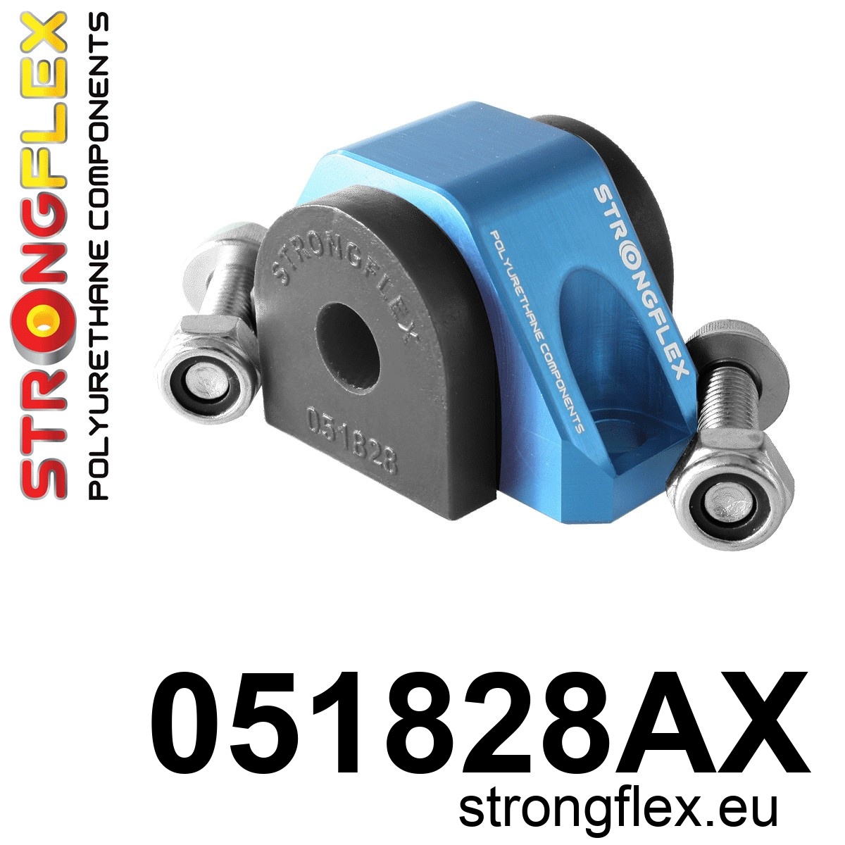 Strongflex Citroën / Peugeot Vooras draagarm achterste rubber SPORT ZWART – 051828AX 1 Strongflex Citroën / Peugeot Vooras draagarm achterste rubber SPORT ZWART – 051828AX