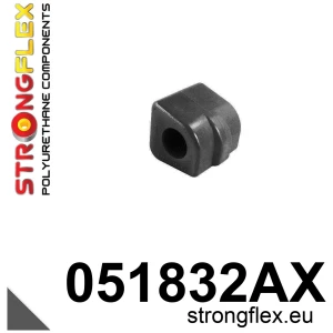 Strongflex Citroën / Peugeot Voorste stabilisatorrubber SPORT ZWART – 051832AX