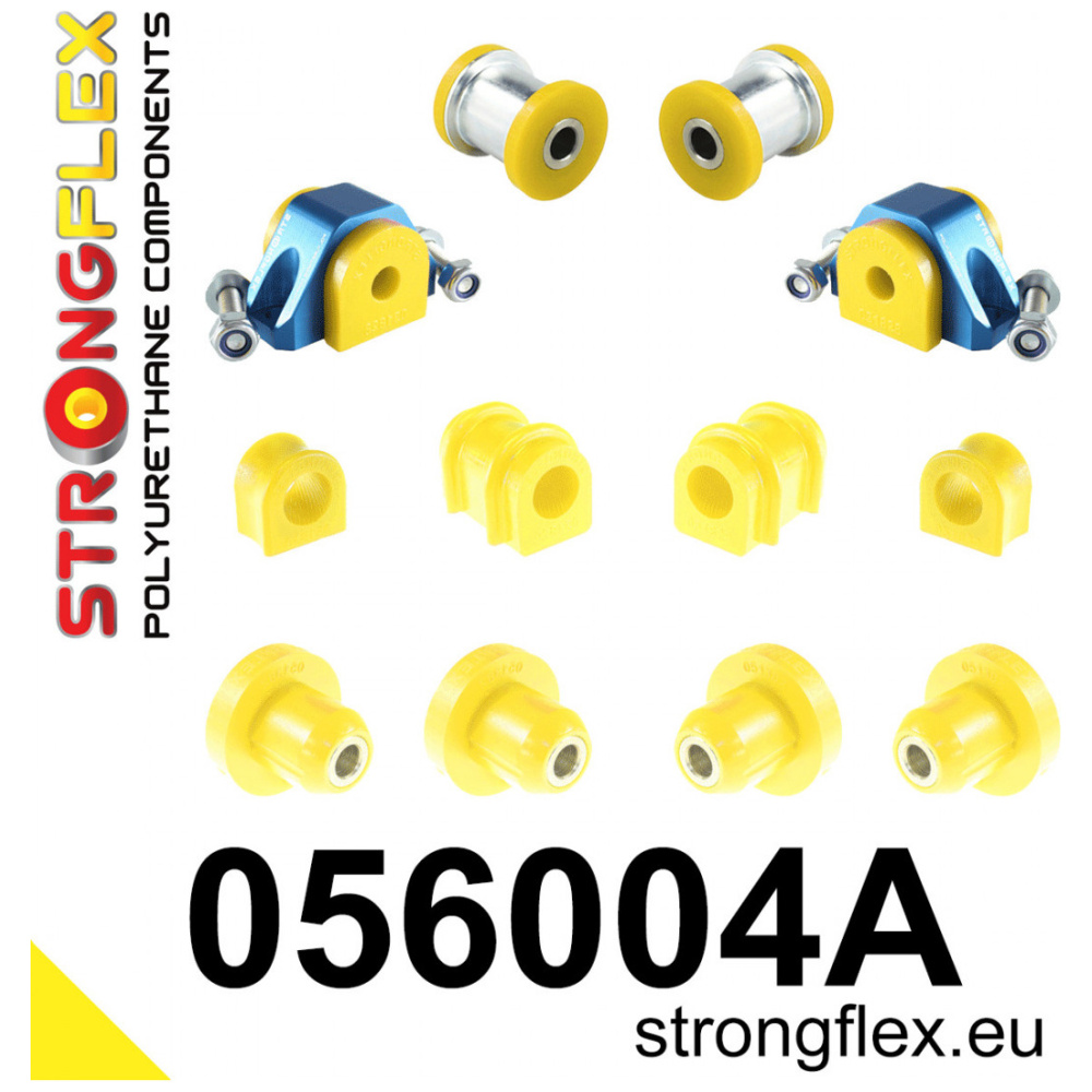 Strongflex Citroën AX / Saxo Vooras- en achteras-subframe rubberset SPORT – 056004A