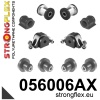 Strongflex Citroën / Peugeot Vooras- en achteras-subframe rubberset SPORT ZWART – 056006AX