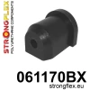 Strongflex Fiat Cinquecento / Seicento / Uno Draagarm vooras – achterste rubber ZWART – 061170BX