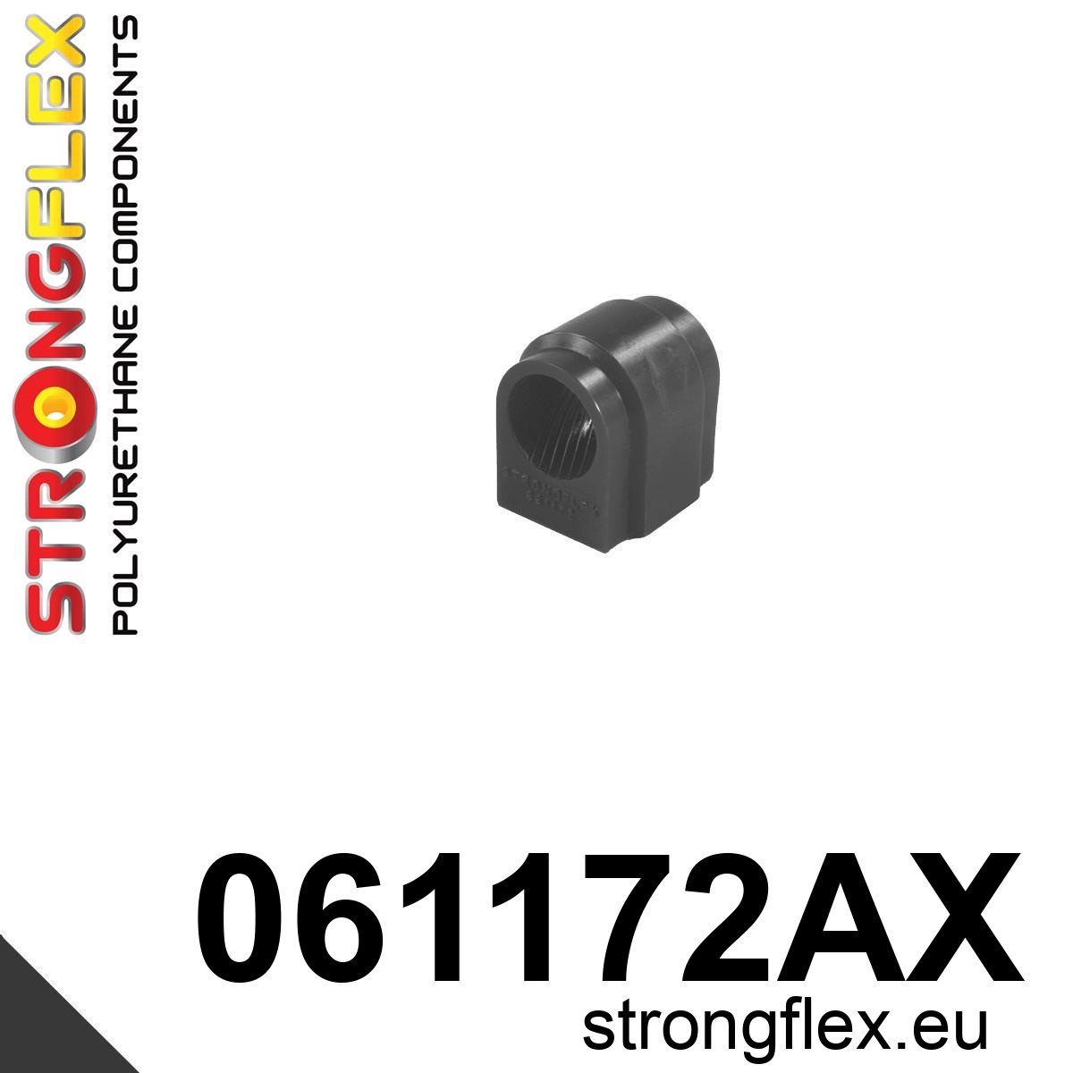 Strongflex Fiat Uno Voorste buitenste stabilisatorrubber SPORT ZWART – 061172AX 1 Strongflex Fiat Uno Voorste buitenste stabilisatorrubber SPORT ZWART – 061172AX
