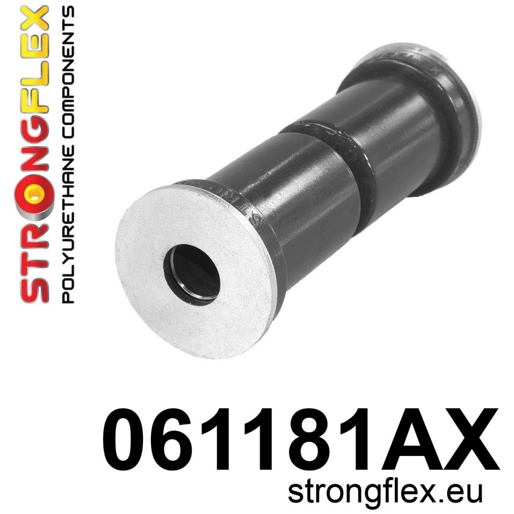 Strongflex Fiat 125P Bladveerrubber achter SPORT ZWART – 061181AX