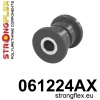 Strongflex Fiat / Polonez Rubber vooras onderste draagarm SPORT ZWART – 061224AX