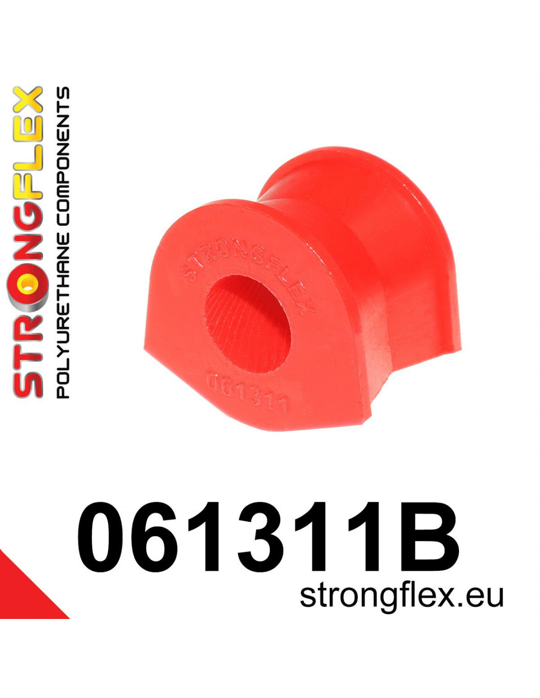 Strongflex Fiat / Lancia Voorste stabilisatorrubber - binnenzijde – 061311B 1 Strongflex Fiat / Lancia Voorste stabilisatorrubber - binnenzijde – 061311B