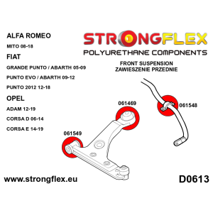 Strongflex Alfa Romeo / Fiat Voorste stabilisatorrubber – 061548B