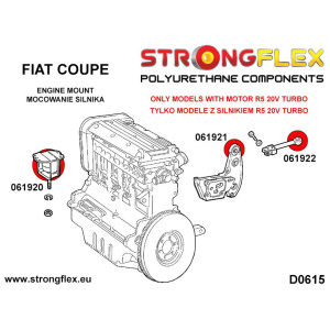 Strongflex Fiat Motorsteun Fiat Coupe Turbo R5 2.0 20V 220PS – 061920B