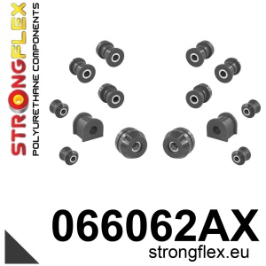 Strongflex Fiat / Polonez Rubber voorste koppelstang SPORT ZWART – 061223AX